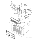 CONTROLS & GRILL ASSEMBLY Diagram and Parts List for AZ21E09CDCV1  General Electric Air Conditioner