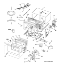 Section Diagram and Parts List for ZE1660SA02  General Electric Microwave