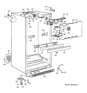 CABINET Diagram and Parts List for TBT24JABNRWW  General Electric Refrigerator
