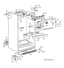 CABINET Diagram and Parts List for TBT25PABNRAA  General Electric Refrigerator