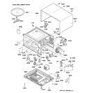 OVEN & CABINET PARTS Diagram and Parts List for JE1240GW02  General Electric Microwave