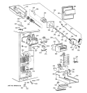 Part Location Diagram of WR17X3838 GE DOOR ICE STORAGE DISPLAY