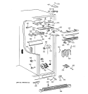 FRESH FOOD SECTION Diagram and Parts List for CSG28DHCBWW  Hotpoint Refrigerator