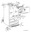 CABINET Diagram and Parts List for CTT21GABNRAA  Hotpoint Refrigerator