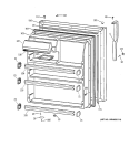 FRESH FOOD DOOR Diagram and Parts List for TBG21IABPRWW  General Electric Refrigerator