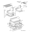 Part Location Diagram of WR32X10054 GE SHELF CANT GLASS