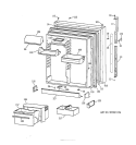 FRESH FOOD DOOR Diagram and Parts List for TBG22PABPRWW  General Electric Refrigerator