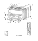 FREEZER DOOR Diagram and Parts List for TBG24JABPRWW  General Electric Refrigerator