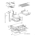 Part Location Diagram of WR38X10119 GE HANDLE PAN MEAT