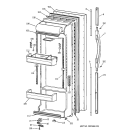 FRESH FOOD DOOR Diagram and Parts List for TFX25PRBBWW  General Electric Refrigerator