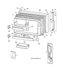 FREEZER DOOR Diagram and Parts List for TBG19PABPRWW  General Electric Refrigerator