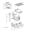 Part Location Diagram of WR38X10034 GE REFLECTOR GLASS SHELF
