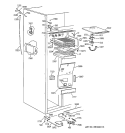 FREEZER SECTION Diagram and Parts List for ZISS42DAASS  General Electric Refrigerator