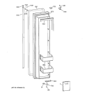 FREEZER DOOR Diagram and Parts List for ZISS42NAASS  General Electric Refrigerator