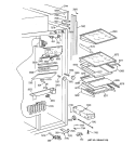 FRESH FOOD SECTION Diagram and Parts List for ZISS48DAASS  General Electric Refrigerator