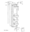 FREEZER DOOR Diagram and Parts List for ZISS48NAASS  General Electric Refrigerator
