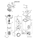 BODY PARTS Diagram and Parts List for GXSF23Z01  General Electric Water Softener