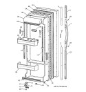 FRESH FOOD DOOR Diagram and Parts List for TFG25PEBBWH  General Electric Refrigerator