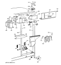 FRESH FOOD SECTION Diagram and Parts List for TFG25PEBBWH  General Electric Refrigerator