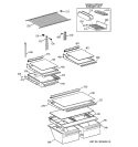 Part Location Diagram of WR32X10045 GE SHELF GLASS FULL