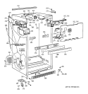 CABINET Diagram and Parts List for TBI18JIBPRWW  General Electric Refrigerator