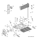 UNIT PARTS Diagram and Parts List for TBI18JIBPRWW  General Electric Refrigerator