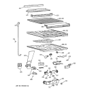 COMPARTMENT SEPARATOR Diagram and Parts List for CTG18GABGRWW  Hotpoint Refrigerator