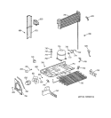 UNIT PARTS Diagram and Parts List for CTG18GABGRWW  Hotpoint Refrigerator