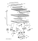 COMPARTMENT SEPARATOR Diagram and Parts List for CTG24GABPRWW  Hotpoint Refrigerator