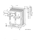 FRESH FOOD DOOR Diagram and Parts List for CTG25GABPRWW  Hotpoint Refrigerator