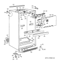 CABINET Diagram and Parts List for CTG18GABPRWW  Hotpoint Refrigerator