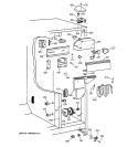FRESH FOOD SECTION Diagram and Parts List for CSX25GRBBWW  Hotpoint Refrigerator