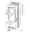 FRESH FOOD DOOR Diagram and Parts List for CSX25DPBBWW  Hotpoint Refrigerator