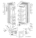 Part Location Diagram of WR17X4061 GE NAMEPLATE RECESS AD
