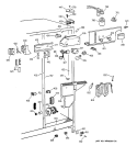 FRESH FOOD SECTION Diagram and Parts List for MSX25DPBBAA  General Electric Refrigerator
