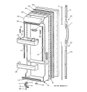 FRESH FOOD DOOR Diagram and Parts List for TFJ22PRBBAA  General Electric Refrigerator