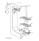 FREEZER SECTION Diagram and Parts List for TFX22GRBBWW  General Electric Refrigerator