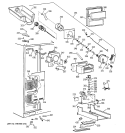 FREEZER SECTION Diagram and Parts List for TFG28PFBBBB  General Electric Refrigerator