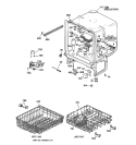 BODY PARTS Diagram and Parts List for GSD2120C02BB  General Electric Dishwasher