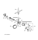MOTOR - PUMP MECHANISM Diagram and Parts List for GSD3130C02WW  General Electric Dishwasher