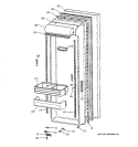 FRESH FOOD DOOR Diagram and Parts List for ZFSB27DAASS  General Electric Refrigerator