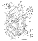 BODY PARTS Diagram and Parts List for JGBP27BEA3AD  General Electric Range