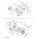 BACKSPLASH, BLOWER & MOTOR Diagram and Parts List for DCSR473EV0AA  General Electric Dryer