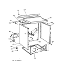 CABINET Diagram and Parts List for DJXR473EV0WW  General Electric Dryer