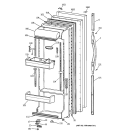 FRESH FOOD DOOR Diagram and Parts List for TRX22PPBABS  General Electric Refrigerator