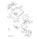 GAS & BURNER PARTS Diagram and Parts List for RGB745BEA2WH  Hotpoint Range