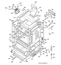 BODY PARTS Diagram and Parts List for RGB745BEA2WH  Hotpoint Range