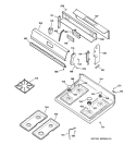 Part Location Diagram of WB34K10021 GE Double Burner Pan - Right Side