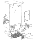 UNIT PARTS Diagram and Parts List for TRX22PPBBBS  General Electric Refrigerator