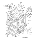 BODY PARTS Diagram and Parts List for JGBP35GRA2WW  General Electric Range